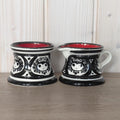 Mon Amour, Ceramic Cream Sugar Set, Schramberg Germany, Vintage 1950s