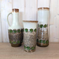 Strehla DDR Vase Green Lava Glaze Fat Lava, 1960s, Choose Your Variant