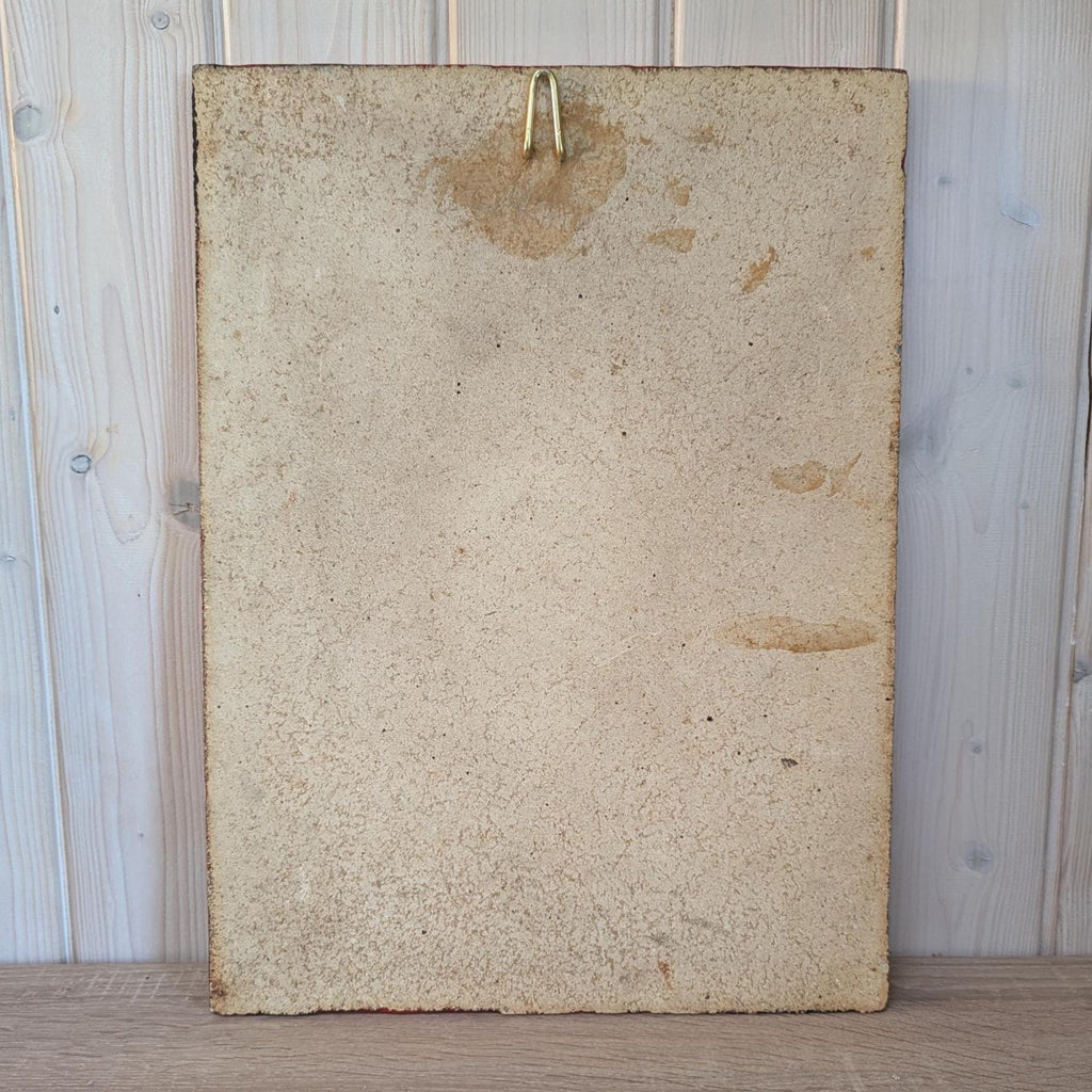 XL Ceramic Wall Plate: 1960s Heibi Sailboat Art