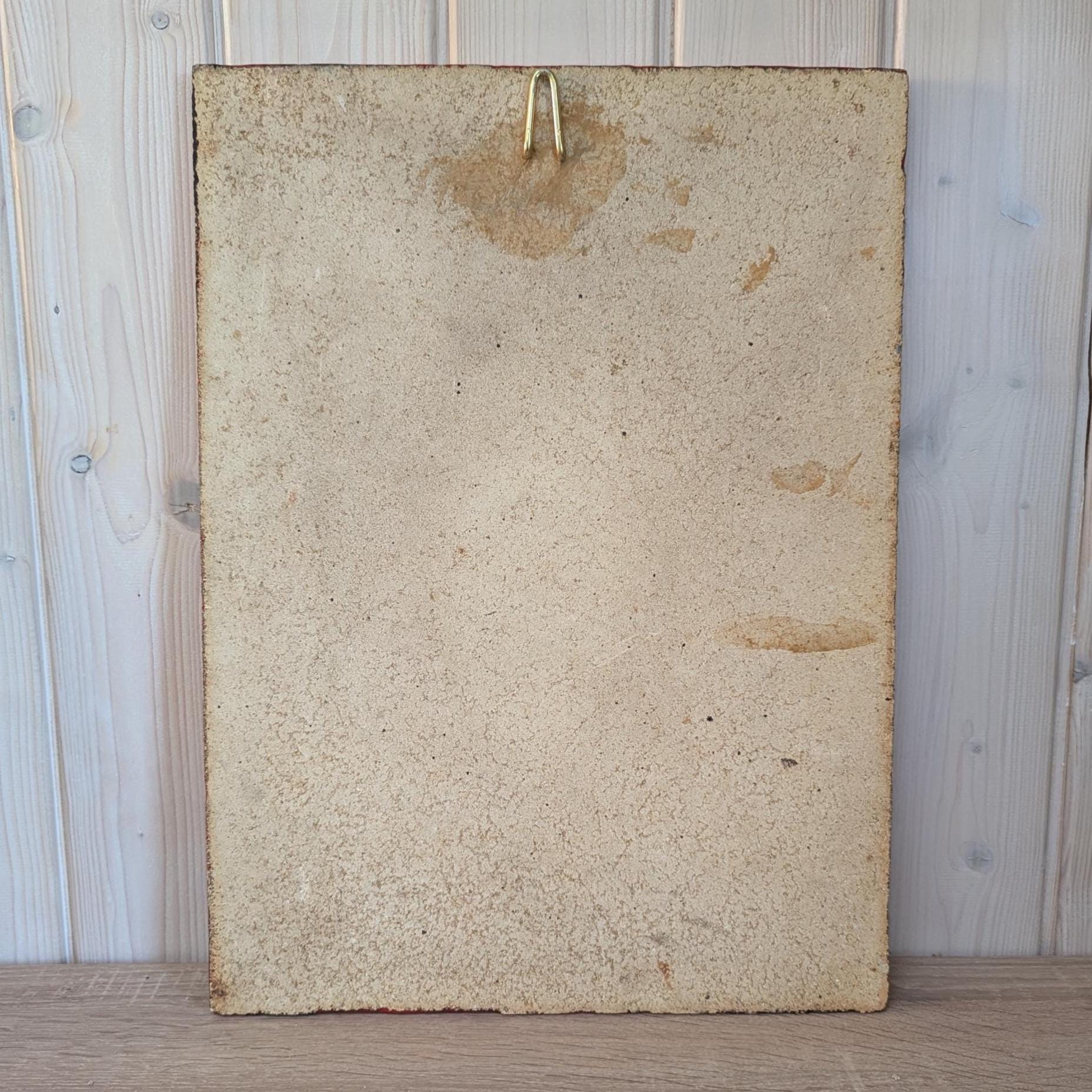 XL Ceramic Wall Plate: 1960s Heibi Sailboat Art