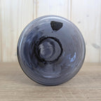 Vintage purple glass vase candleholder, Ingrid Glas, handblown art glass, Germany, 1970s