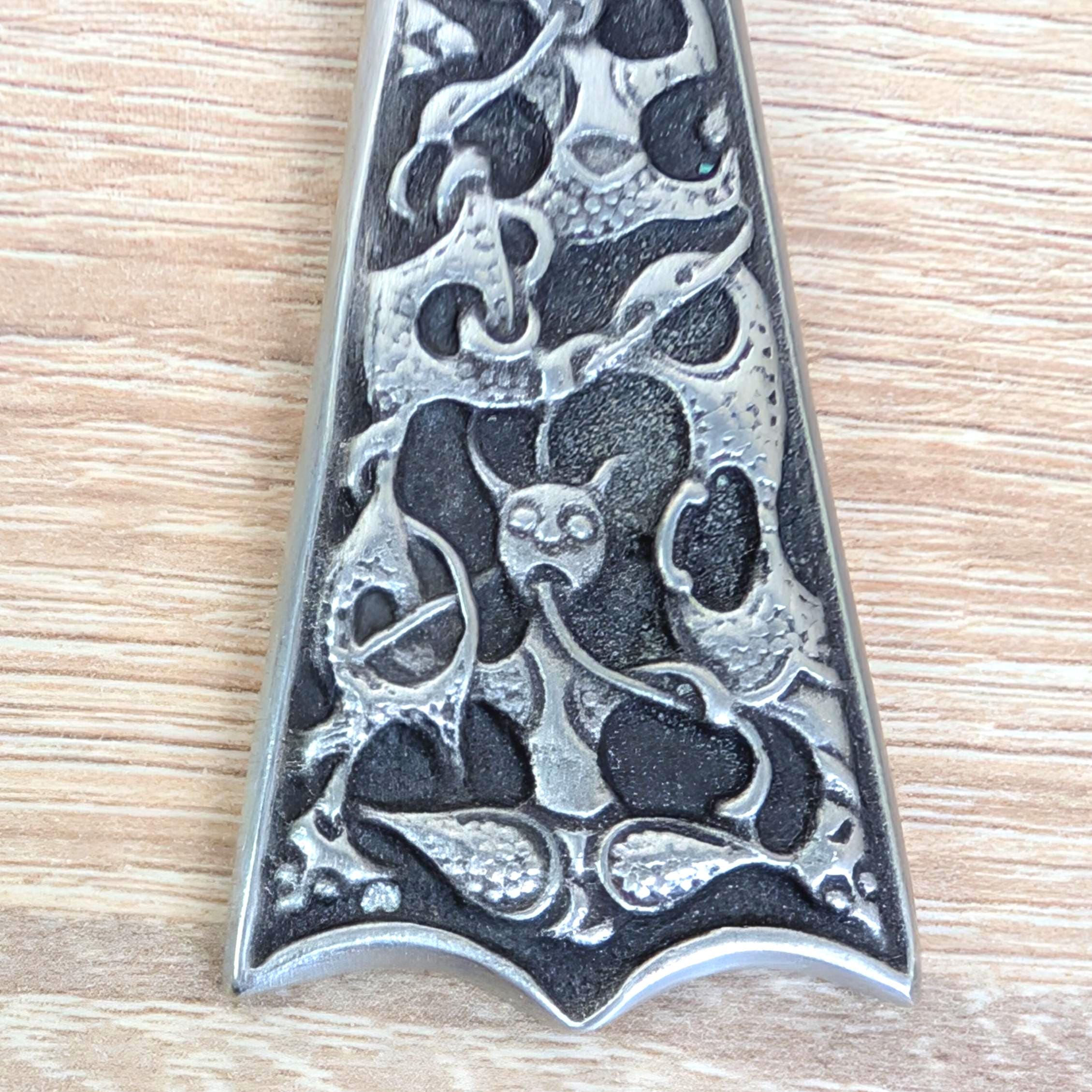 Vintage A·S Formtinn Oseberg Pewter Bottle Opener No. 1004, Handcast Norway, Original Box, 1970s