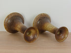 Marco Stentøj Candle Holders Set, Danish Stoneware, Denmark 1970s