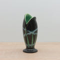 Rare - Scheurich Vase - 234-13 - Black/Green/Blue