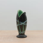 Rare - Scheurich Vase - 234-13 - Black/Green/Blue