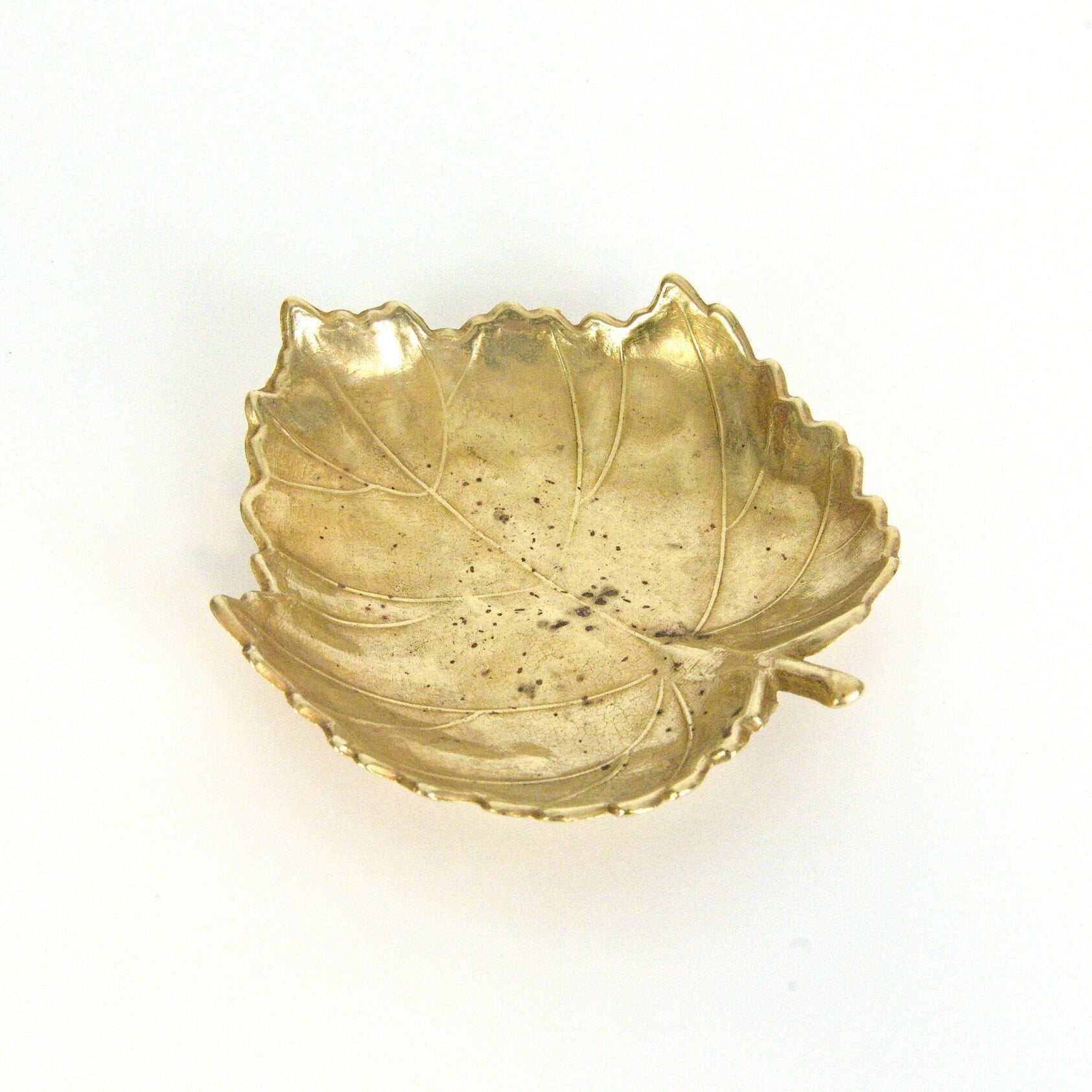 Brass Leaf - Ring dish - Vintage