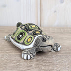 Artesania Rinconada Turtle Figurines, Ceramic Uruguay Set, Hand Painted, Vintage 1970s