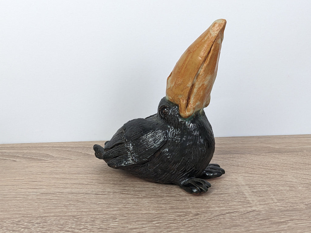 Handmade Ceramic Bird Figurines: Unique Birdie Set