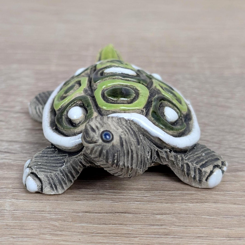 Artesania Rinconada Turtle Figurines, Ceramic Uruguay Set, Hand Painted, Vintage 1970s