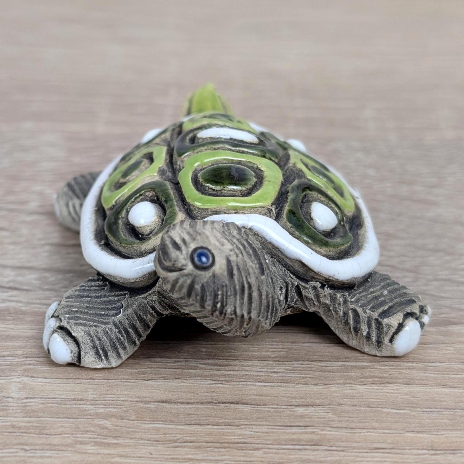Artesania Rinconada Turtle Figurines, Ceramic Uruguay Set, Hand Painted, Vintage 1970s