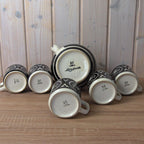 Mon Amour Schramberg Pitcher with Six Cups Germany Vintage