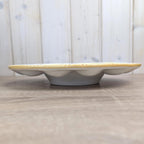 Hand Painted Italian Egg Plate, Ceramic Serving Dish Italy, Mid Century Tableware, Vintage 1960s