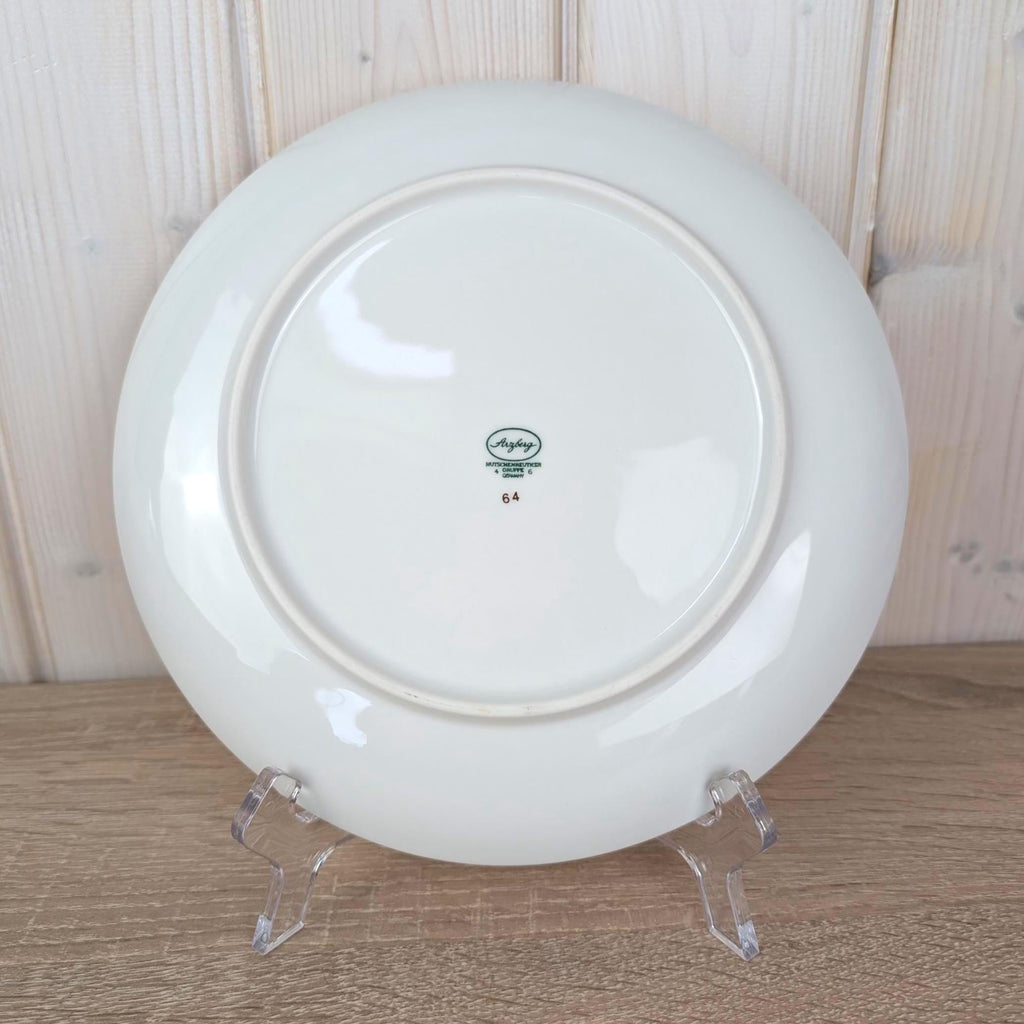 Arzberg Sizilia 3000 Dinner Plate Set of 8, Hans Theo Baumann, Orange Red, 1970s German Porcelain