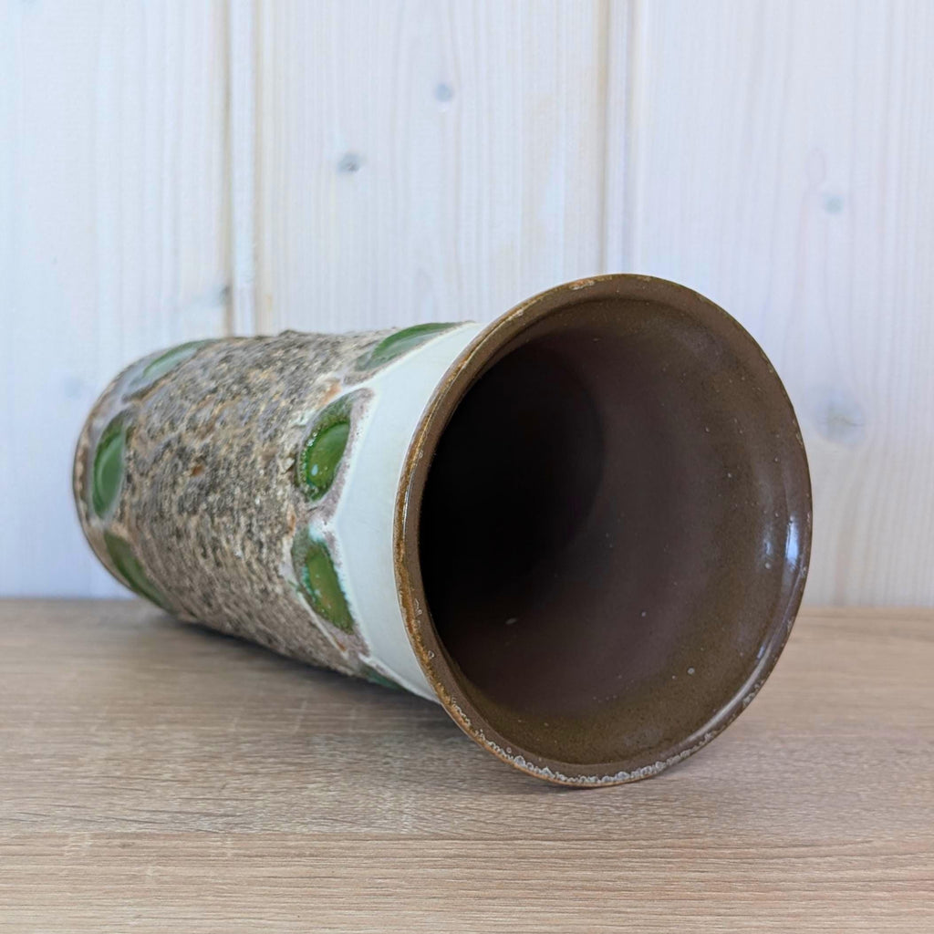 Strehla DDR Vase Green Lava Glaze Fat Lava, 1960s, Choose Your Variant