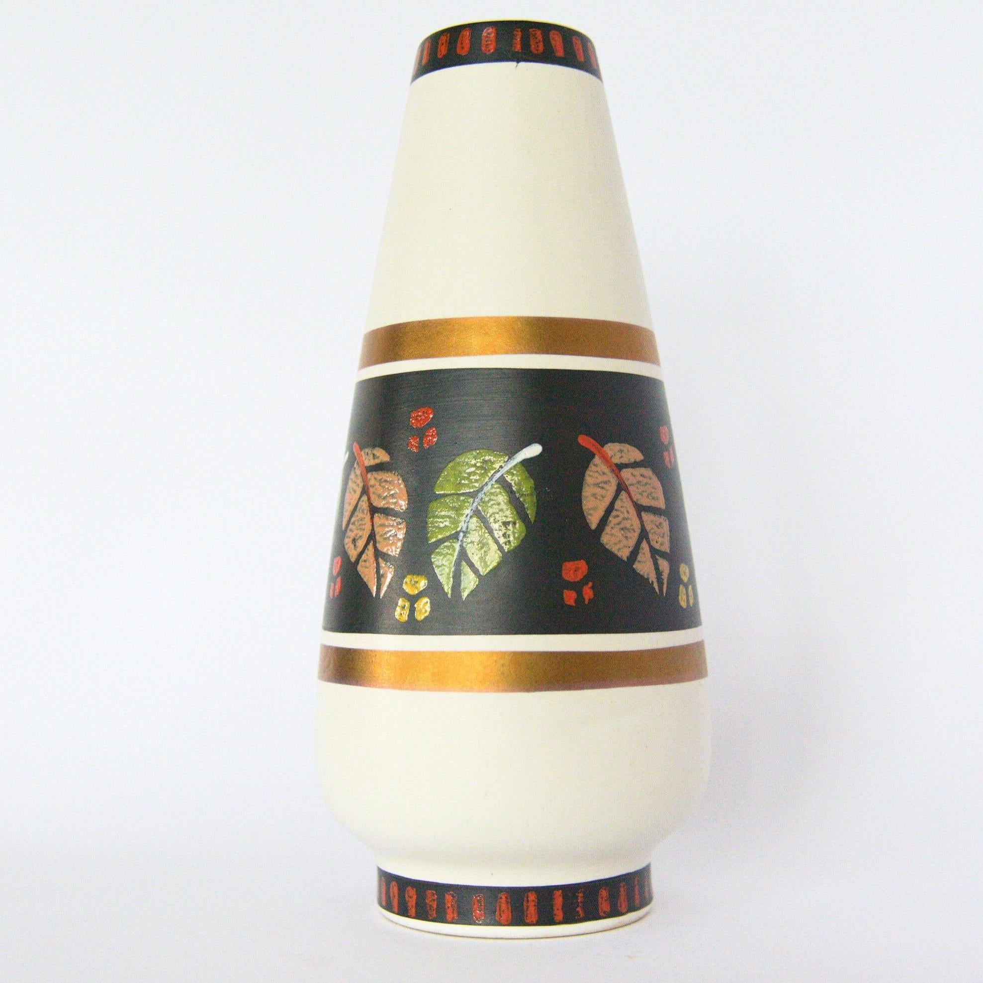 1960s Dumler & Breiden Floral Design Vase 135-30 Vintage West Germany
