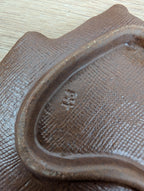 Vintage Ceramic Leaf Dish Set, Studio Pottery, 1970s Nature Inspired Serving Set