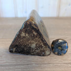Antique charm, ceramic handpainted floral bird bottle, European origin, early 1900s
