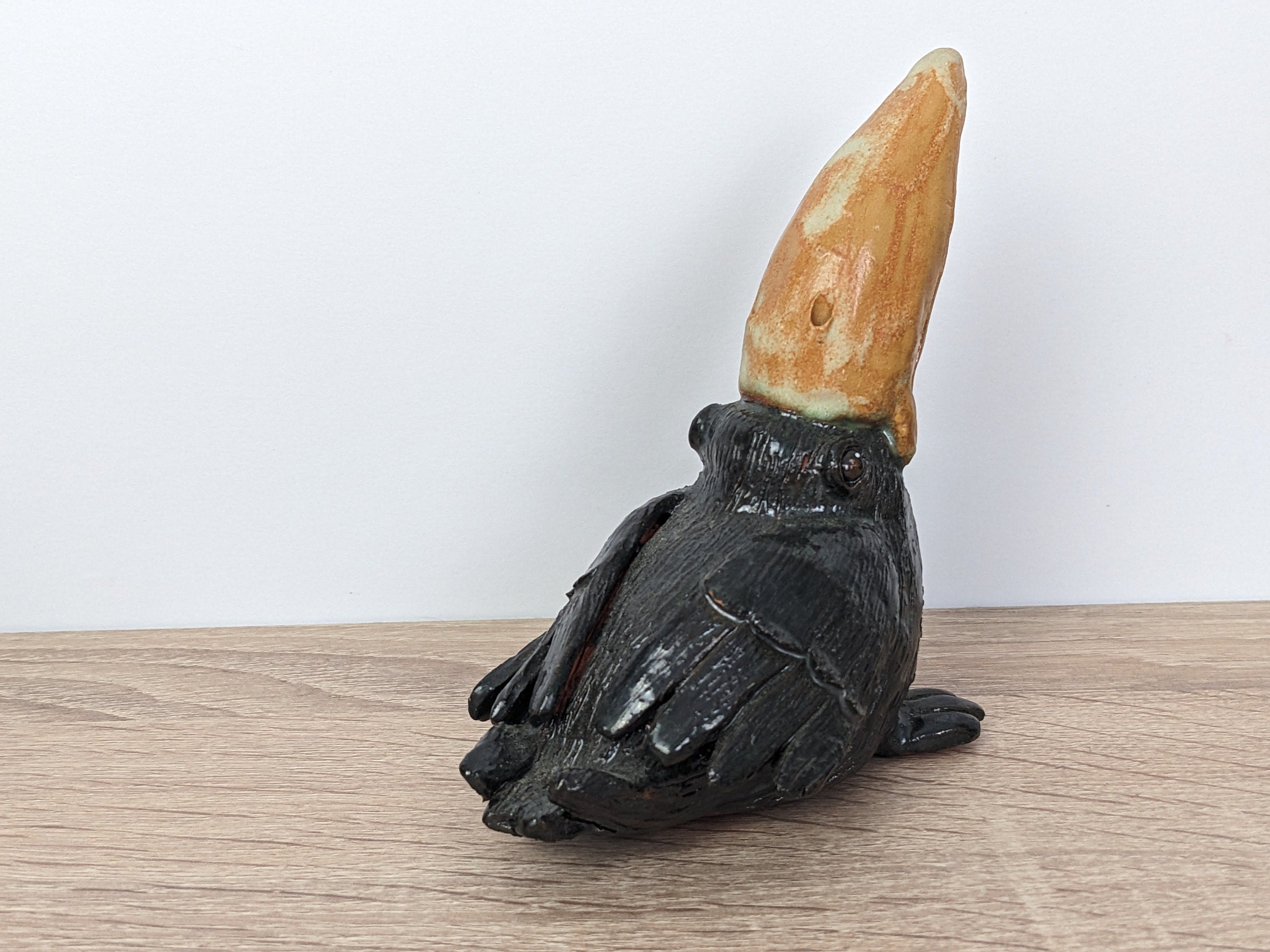 Handmade Ceramic Bird Figurines: Unique Birdie Set