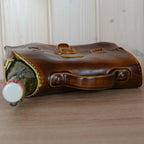 Vintage Gerz Ceramic Beer Jug, Bag Shape, West Germany Barware