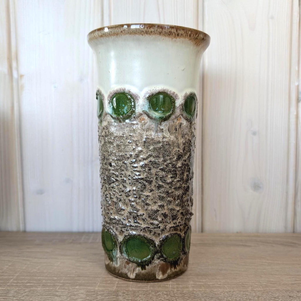 Strehla DDR Vase Green Lava Glaze Fat Lava, 1960s, Choose Your Variant