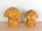 Set of Wooden Mushrooms - Vintage