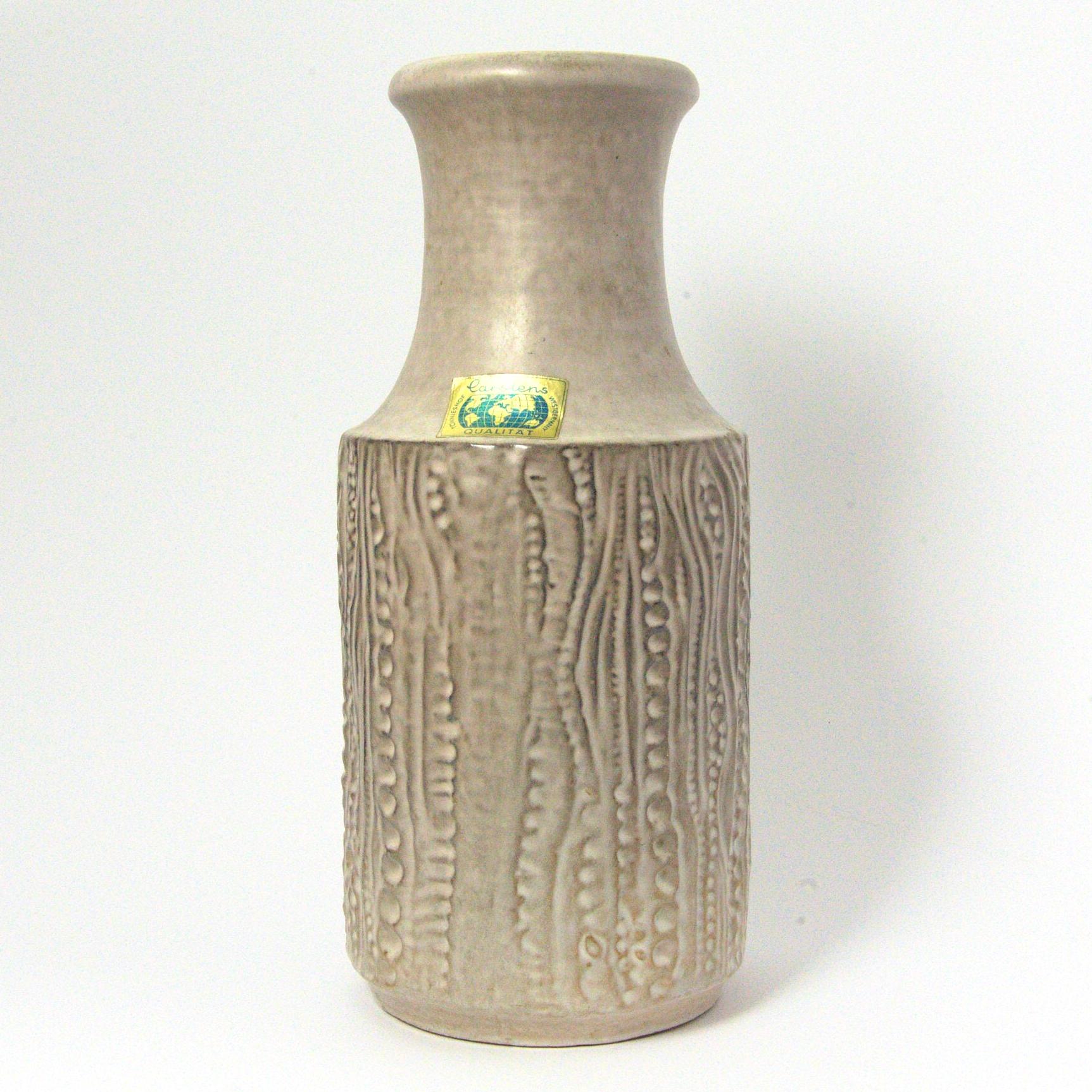 Carstens Tonnieshof Vase 7650 30 West Germany Vintage Mid Century Ceramic