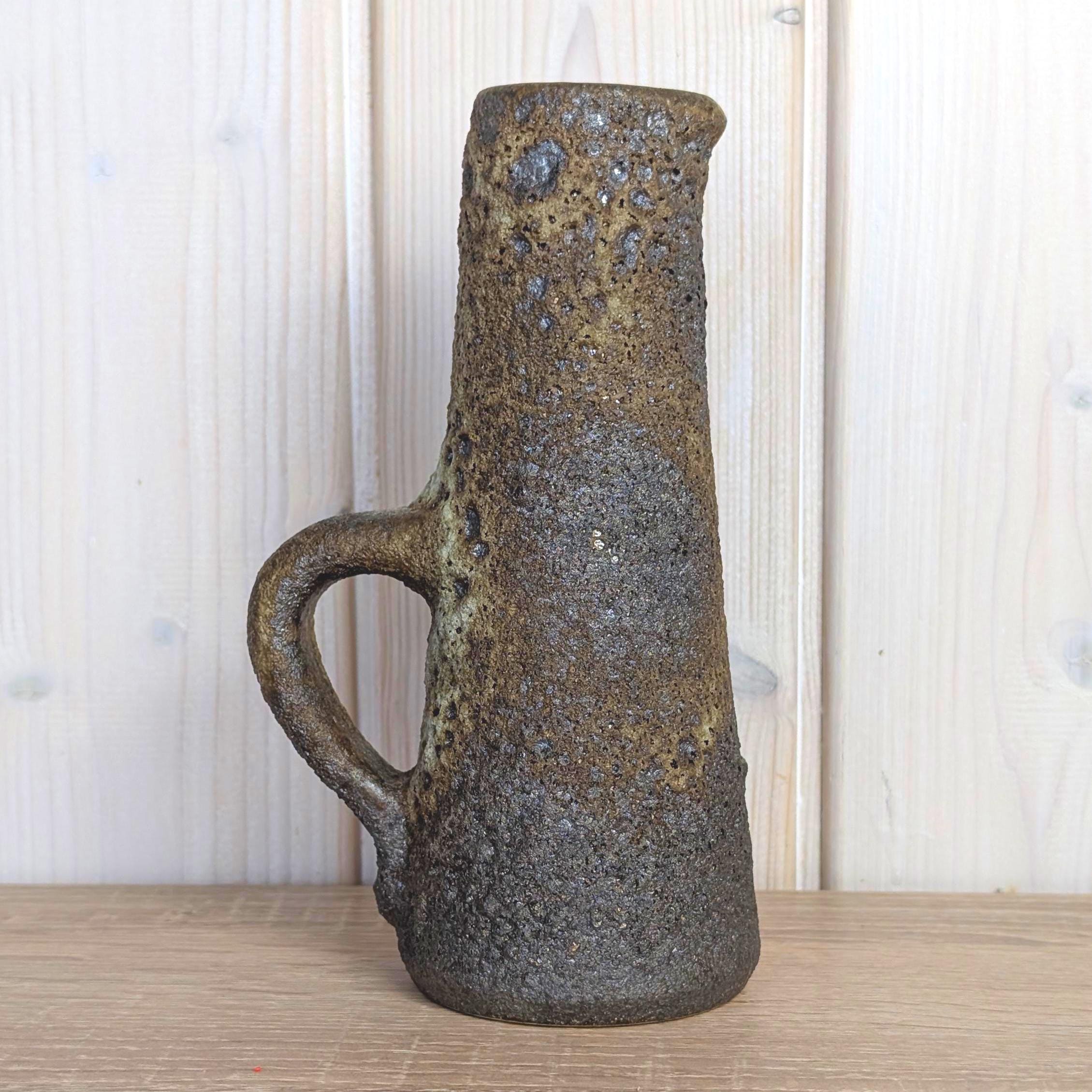 Jopeko Fat Lava Pitcher Vase, Paris Glaze, Model 614/18, West German Pottery, 1960s