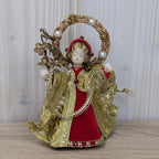 Vintage Koestel Angel Collection, Germany, Christmas Figurines, Brocade, Mid Century