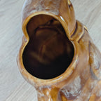 1950s Raven Jug: Colonial Loza Argentina Ceramic Pitcher