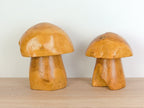 Set of Wooden Mushrooms - Vintage