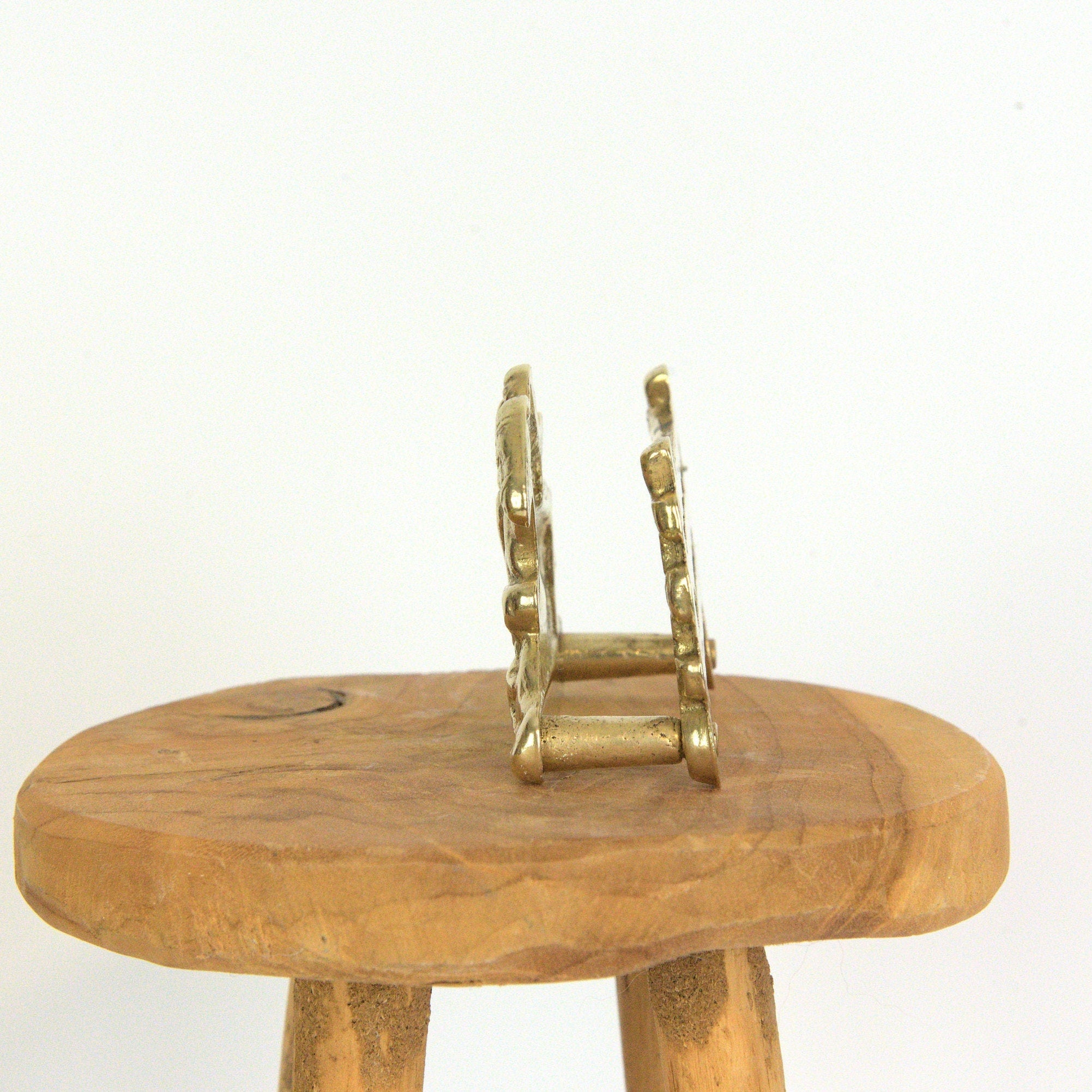 Brass - Equestrian - Napkin holder -  Letter holder - Vintage