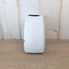 West German Pottery Vase Lava Glaze Cream Blue Green, 652/15, 1960s