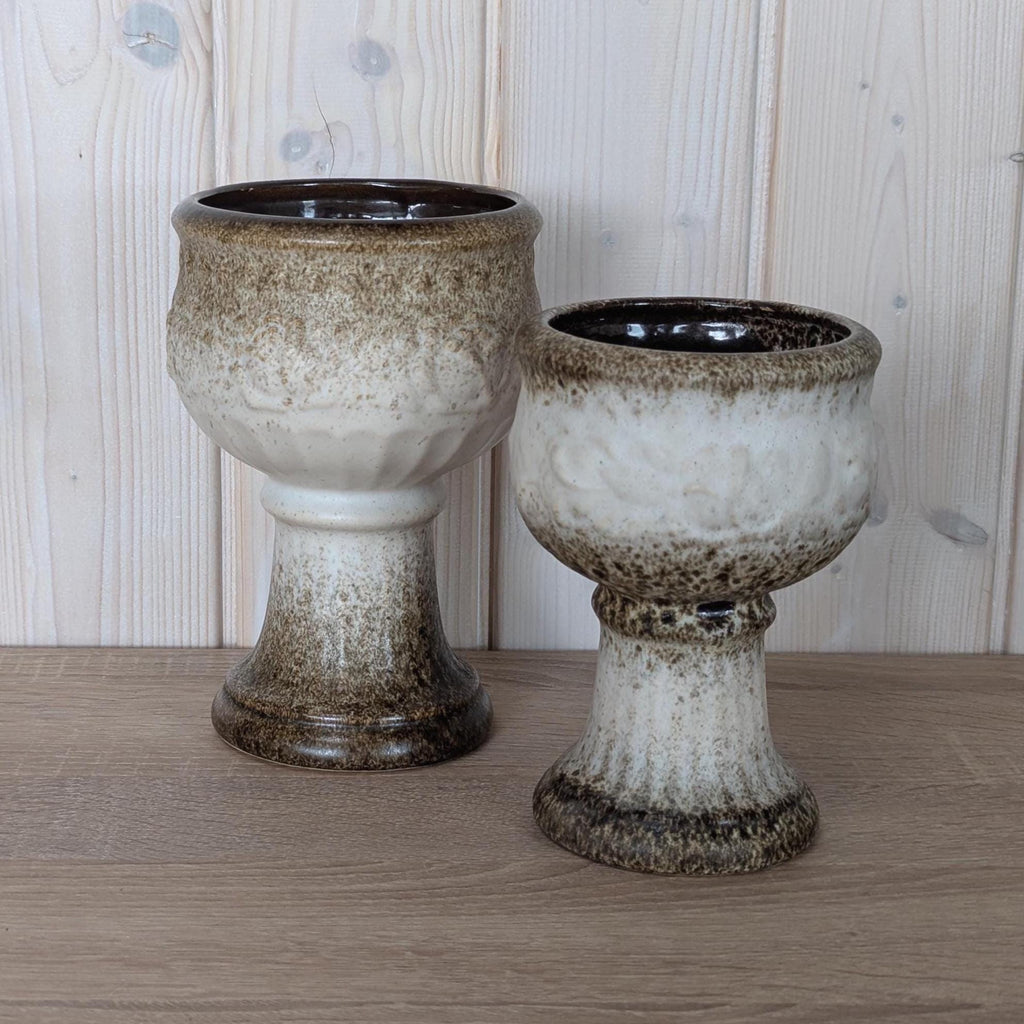 Scheurich 706-17 and 706-20 - Goblet Planters - WGP - Mid Century