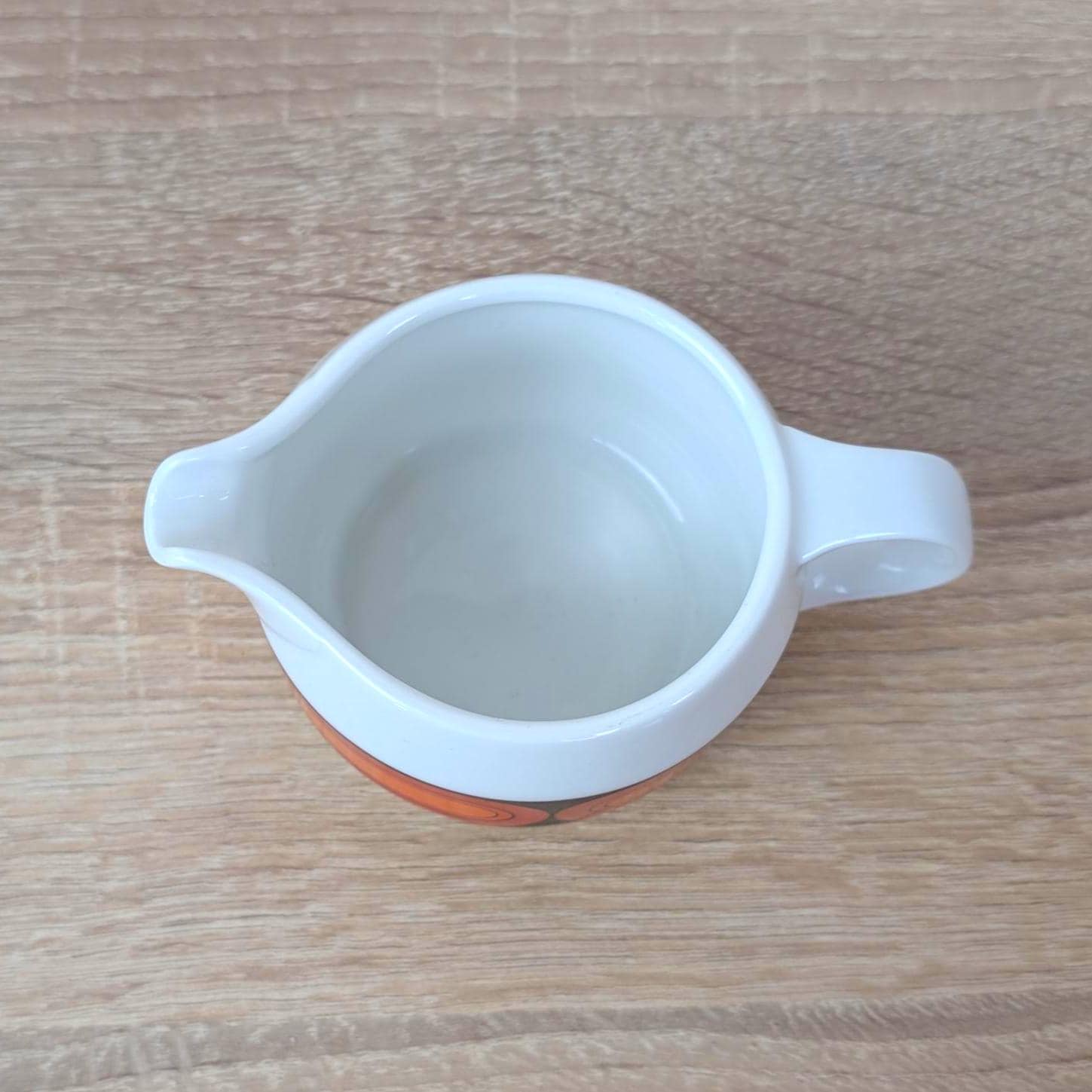 Arzberg Sizilia 3000 Cream and Sugar Set with Tray, Hans Theo Baumann, Orange Red, 1970s German Porcelain
