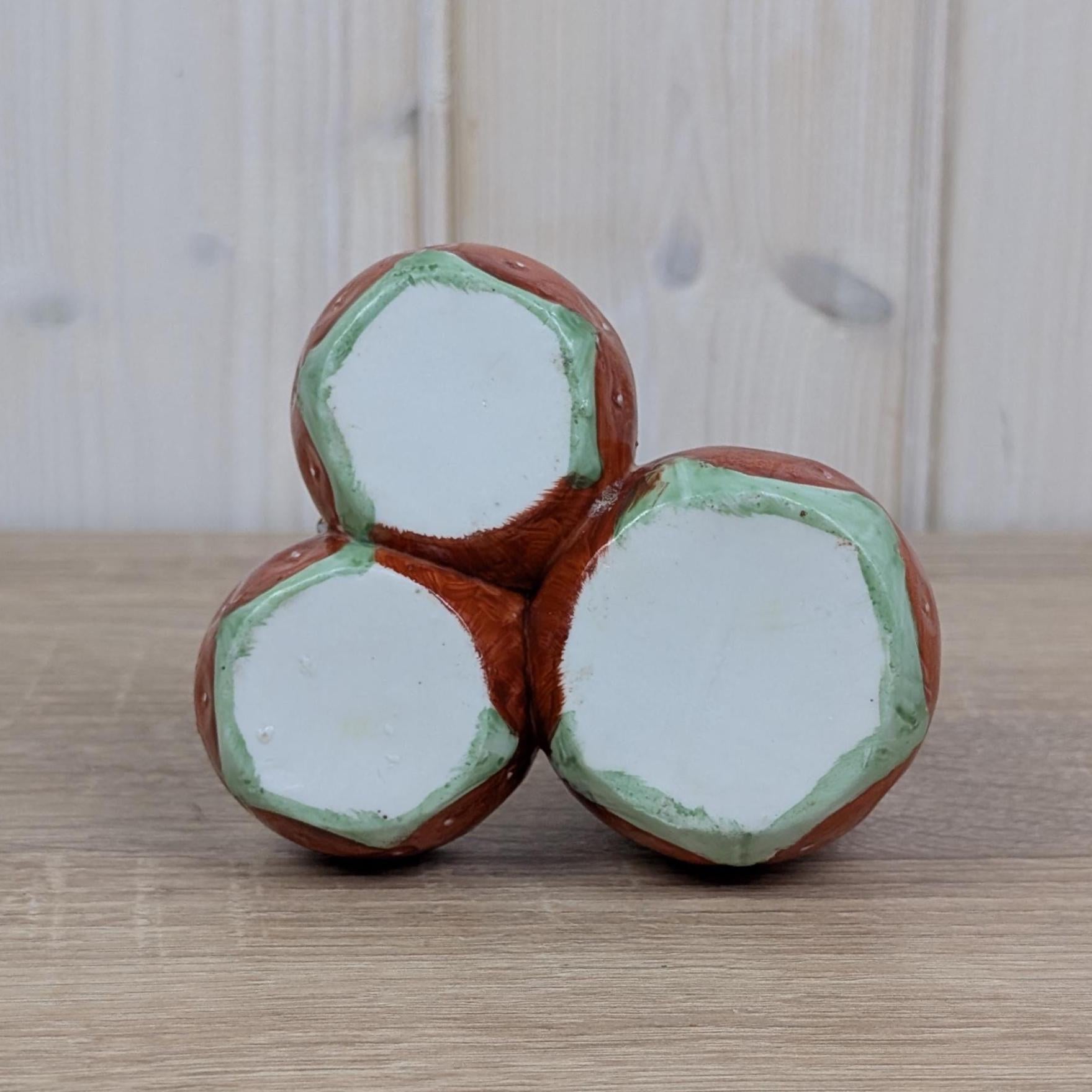 Vintage Strawberry Salt Pepper Sugar Set, Ceramic Tableware, Europe, Mid Century