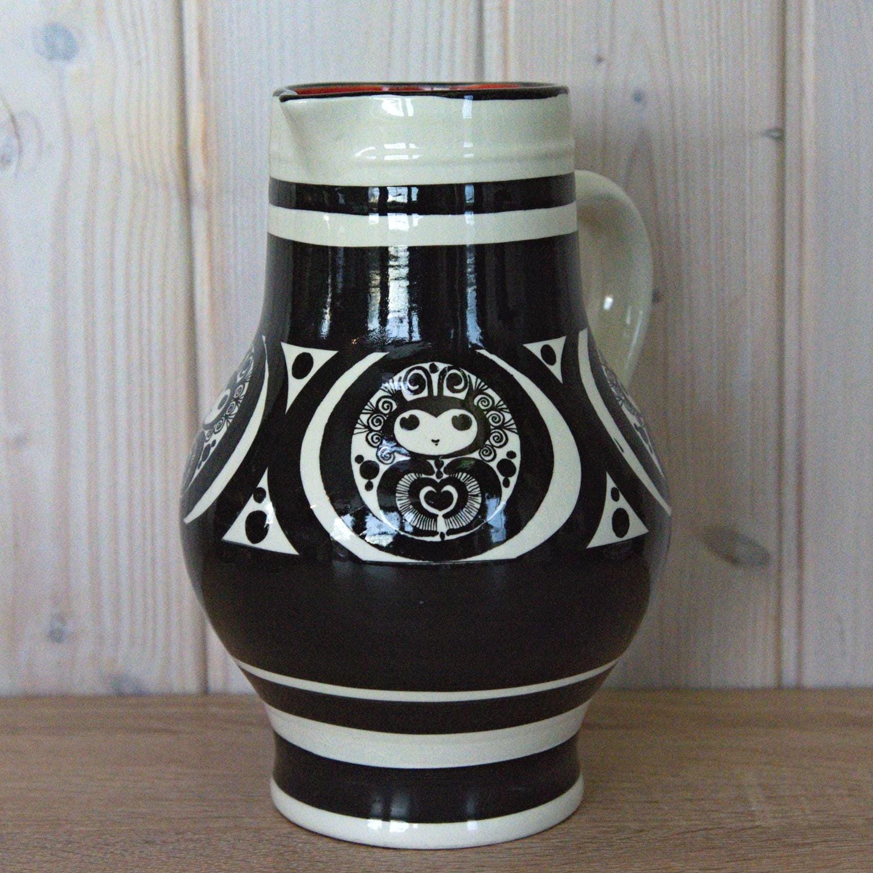 Mon Amour Schramberg Pitcher with Six Cups Germany Vintage