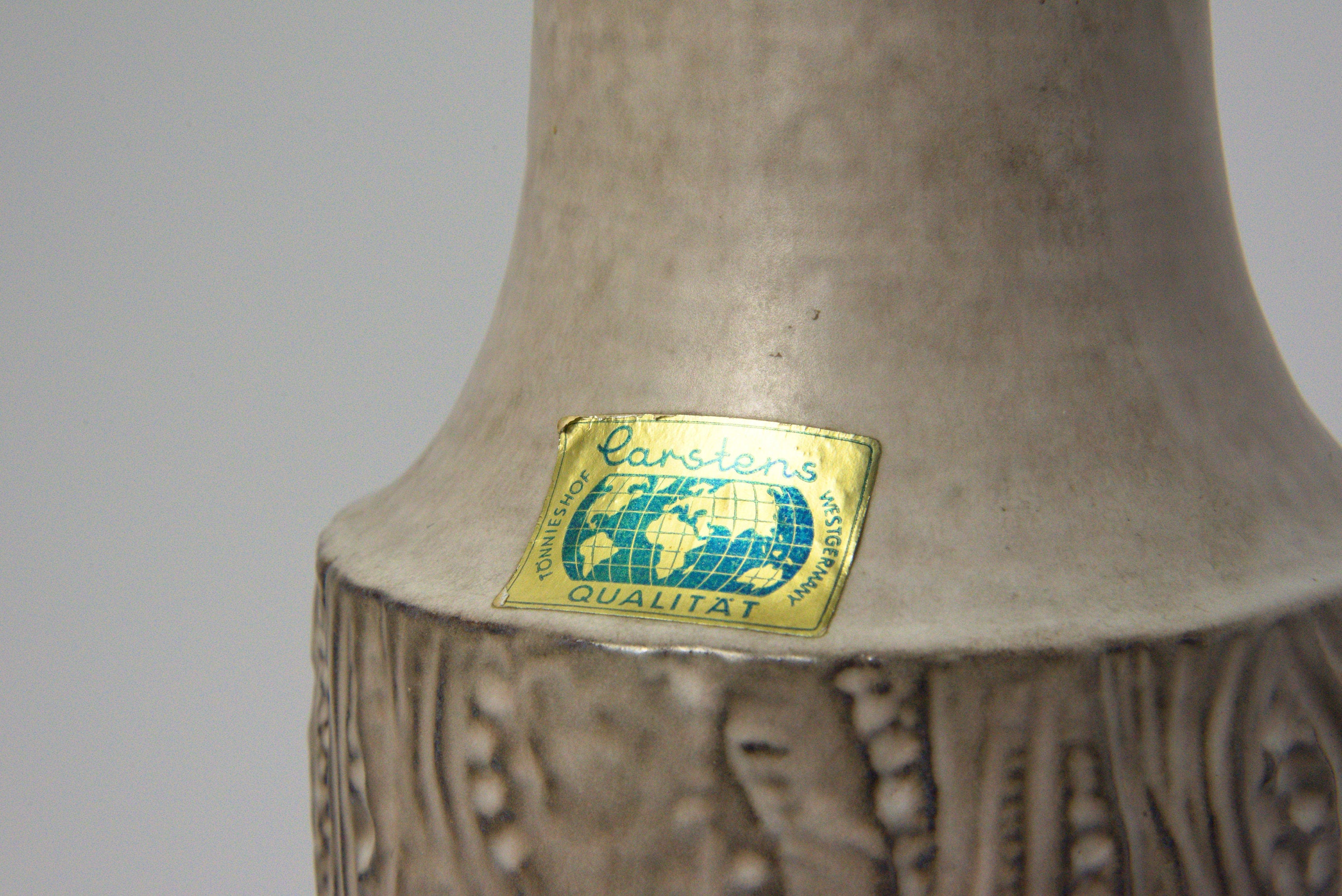 Carstens Tonnieshof Vase 7650 30 West Germany Vintage Mid Century Ceramic
