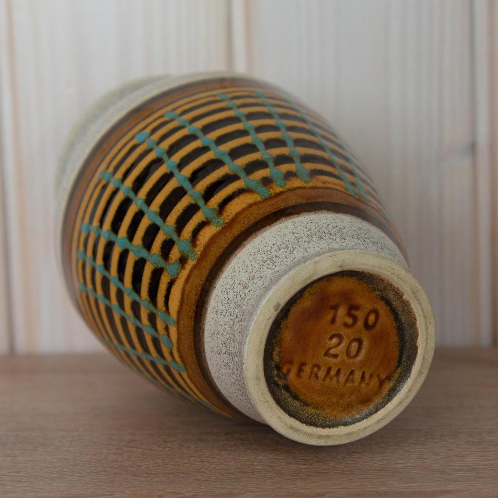 Vintage Dümler & Breiden Vase 150-20, West German Pottery, 1970s Mid-Century Ceramic, Retro Collectible
