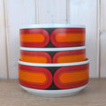 Arzberg Sizilia 3000 Serving Bowl, Hans Theo Baumann, Orange Red, 1970s German Porcelain, Choose Your Size