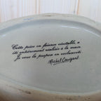 Vintage Michel Cougant Duck Dish, Handcrafted French Faience Lidded Bird Box