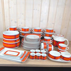 Arzberg Sizilia 3000 Serving Bowl, Hans Theo Baumann, Orange Red, 1970s German Porcelain, Choose Your Size