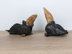 Handmade Ceramic Bird Figurines: Unique Birdie Set