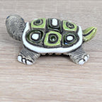 Artesania Rinconada Turtle Figurines, Ceramic Uruguay Set, Hand Painted, Vintage 1970s