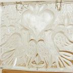 Walther Glas Love Duo Candle Holder, Vintage 1970s German Crystal, Romantic Dove Design