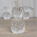 Vintage Williams Sonoma Glass Pineapple Candle Holders, Clear Pressed Glass, 2005