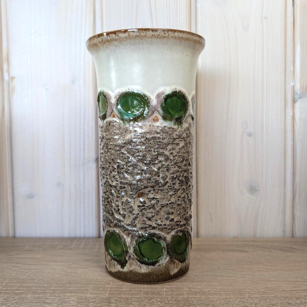 Strehla DDR Vase Green Lava Glaze Fat Lava, 1960s, Choose Your Variant