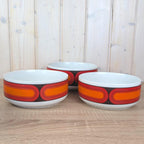 Arzberg Sizilia 3000 Serving Bowl, Hans Theo Baumann, Orange Red, 1970s German Porcelain, Choose Your Size