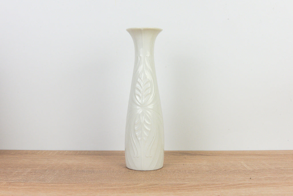 KPM - White Bisquit Vase -  Bavaria