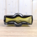 Vintage Nanny Still Riihimäki Olive Green Glass Vase, Finnish Art Glass, 1960s