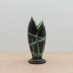 Rare - Scheurich Vase - 234-13 - Black/Green/Blue